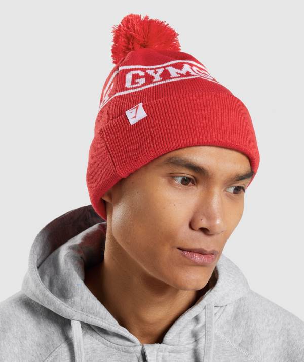 Panske Čiapky Gymshark New Era Tab Červené | IE9418705
